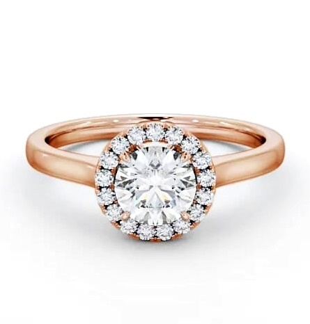 Halo Round Diamond Classic Engagement Ring 9K Rose Gold ENRD155_RG_THUMB2 