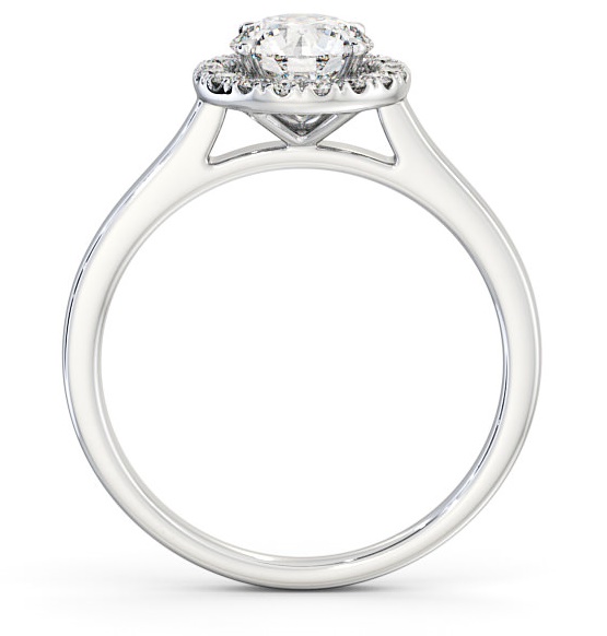 Halo Round Diamond Classic Engagement Ring Platinum ENRD155_WG_THUMB1 