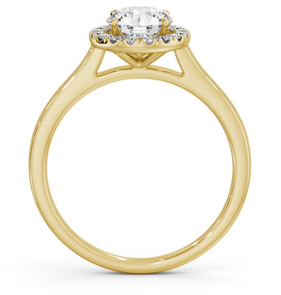 Halo Round Diamond Classic Engagement Ring 9K Yellow Gold ENRD155_YG_THUMB1 