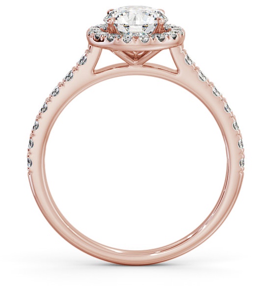 Halo Round Diamond Classic Engagement Ring 18K Rose Gold ENRD156_RG_THUMB1 