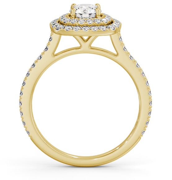 Double Halo Round Diamond Engagement Ring 18K Yellow Gold ENRD160_YG_THUMB1 