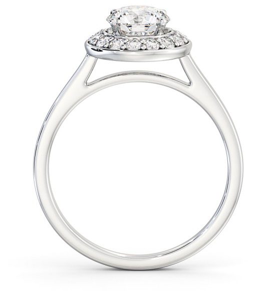 Halo Round Diamond 4 Prong Engagement Ring Platinum ENRD164_WG_THUMB1 
