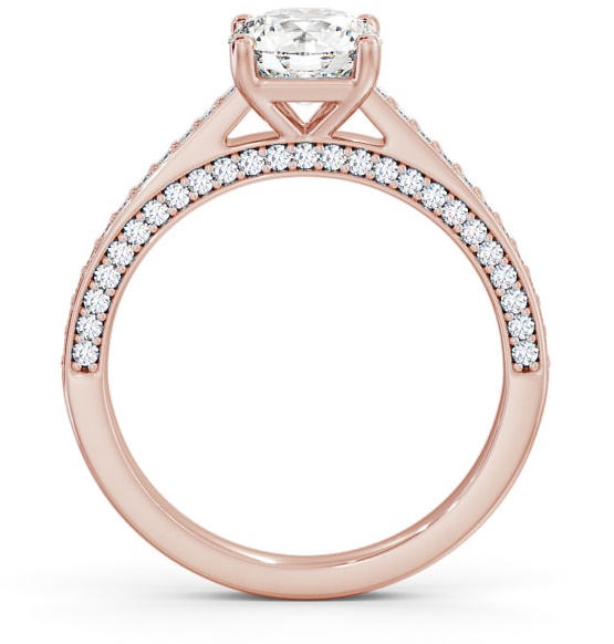 Round Diamond Glamorous Engagement Ring 9K Rose Gold Solitaire ENRD167_RG_THUMB1 