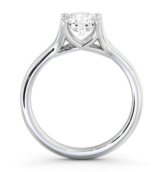 Round Diamond Split Band Engagement Ring 9K White Gold Solitaire ENRD16_WG_THUMB1