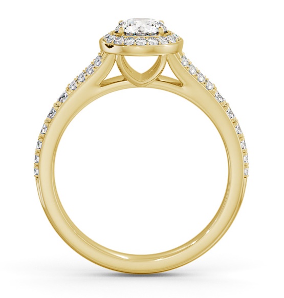 Halo Round Diamond Split Band Engagement Ring 18K Yellow Gold ENRD178_YG_THUMB1 