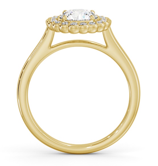Halo Round Diamond Traditional Engagement Ring 18K Yellow Gold ENRD184_YG_THUMB1 