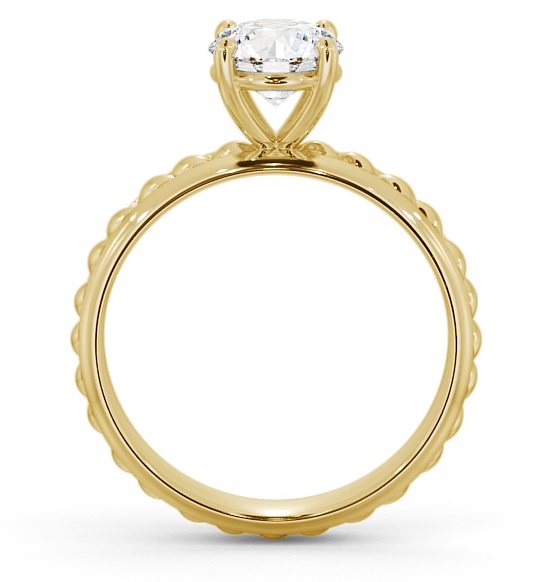 Round Diamond Rope Style Band Engagement Ring 18K Yellow Gold Solitaire ENRD199_YG_THUMB1