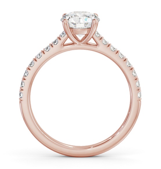 Round Diamond 4 Prong Engagement Ring 18K Rose Gold Solitaire ENRD205S_RG_THUMB1 
