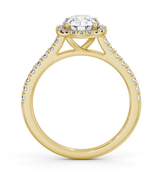 Halo Round Diamond Classic Engagement Ring 18K Yellow Gold ENRD224_YG_THUMB1 