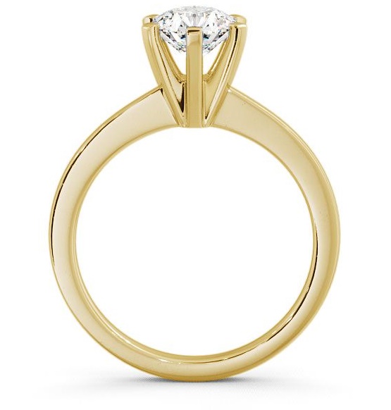 Round Diamond High Set Engagement Ring 9K Yellow Gold Solitaire ENRD23_YG_THUMB1
