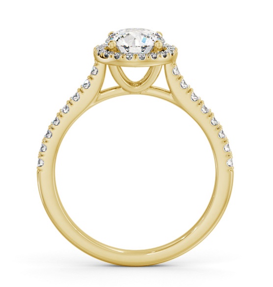 Halo Round Diamond Classic Engagement Ring 18K Yellow Gold ENRD243_YG_THUMB1 