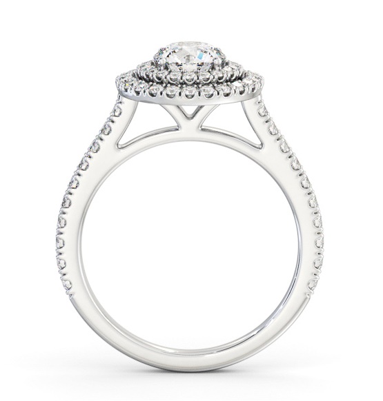 Double Halo Round Diamond Engagement Ring 18K White Gold ENRD247_WG_THUMB1 