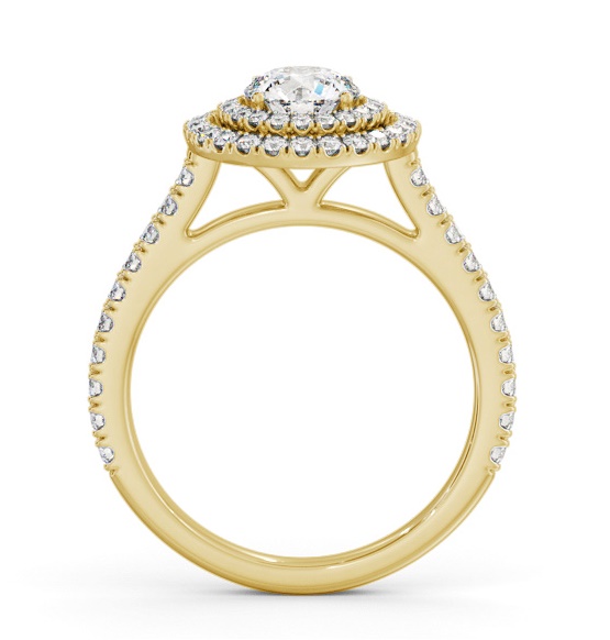 Double Halo Round Diamond Engagement Ring 18K Yellow Gold ENRD247_YG_THUMB1 