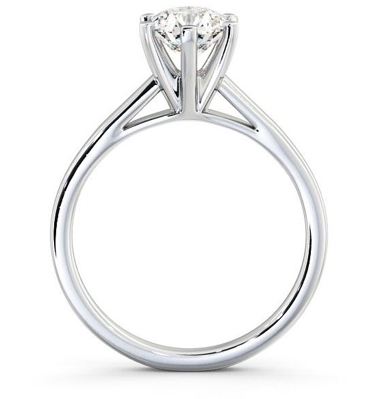 Round Diamond Cathedral Style Engagement Ring Palladium Solitaire ENRD24_WG_THUMB1