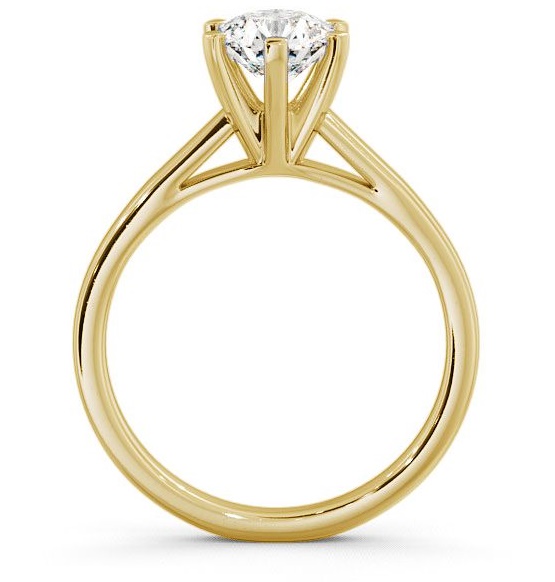 Round Diamond Cathedral Style Engagement Ring 9K Yellow Gold Solitaire ENRD24_YG_thumb1.jpg 
