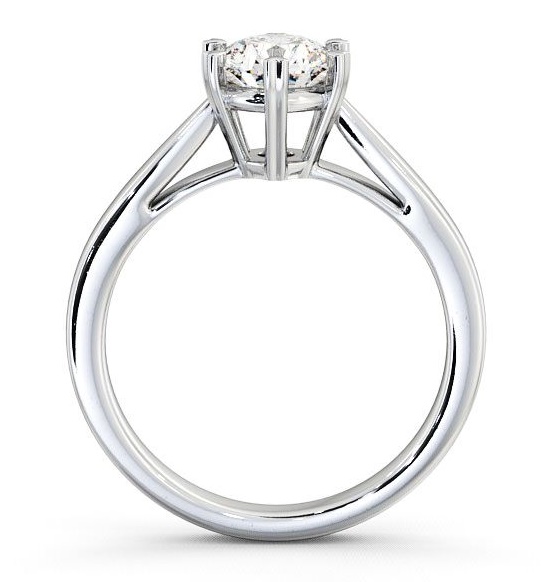 Round Diamond 6 Prong Engagement Ring Palladium Solitaire ENRD26_WG_THUMB1