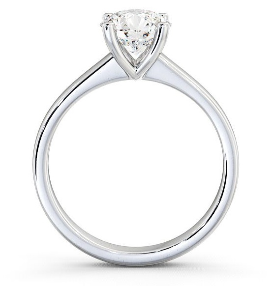 Round Diamond 4 Prong Engagement Ring 18K White Gold Solitaire ENRD3_WG_THUMB1 