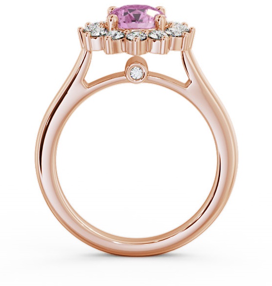 Cluster Pink Sapphire and Diamond 1.49ct Ring 18K Rose Gold ENRD50GEM_RG_PS_THUMB1 
