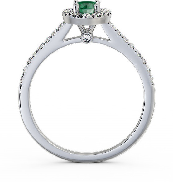 Halo Emerald and Diamond 0.51ct Ring Platinum ENRD54GEM_WG_EM_THUMB1 