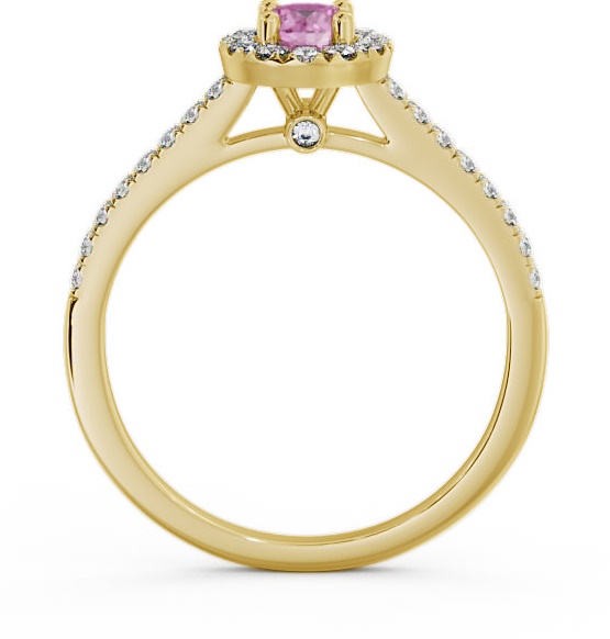 Halo Pink Sapphire and Diamond 0.58ct Ring 9K Yellow Gold ENRD54GEM_YG_PS_THUMB1 