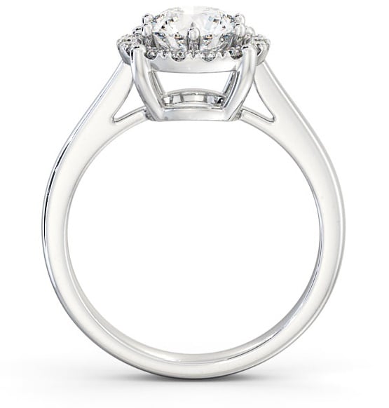 Halo Round Diamond Basket Style Engagement Ring Palladium ENRD57_WG_THUMB1 
