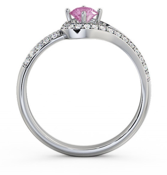 Open Halo Pink Sapphire and Diamond 0.57ct Ring 18K White Gold ENRD58GEM_WG_PS_THUMB1 