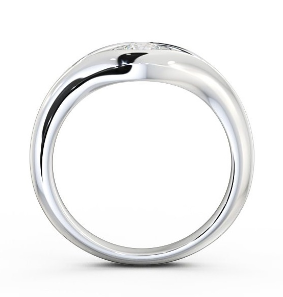 Round Diamond Tension Set Engagement Ring Platinum Solitaire ENRD66_WG_THUMB1