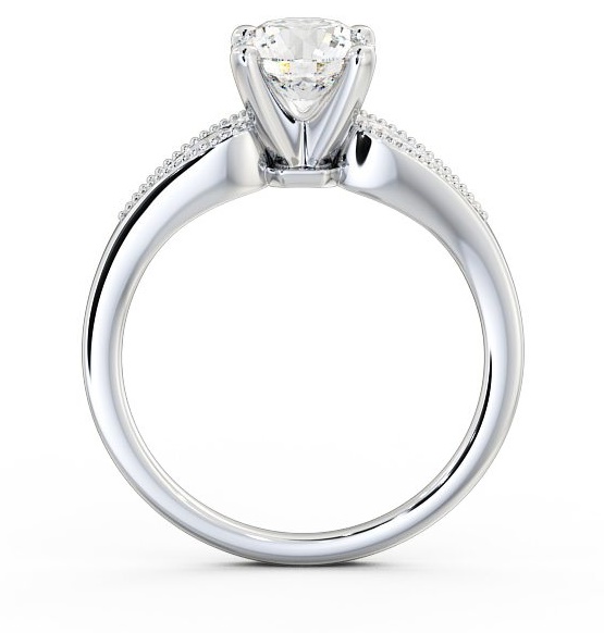 Round Diamond 4 Prong Engagement Ring 18K White Gold Solitaire ENRD78_WG_THUMB1 