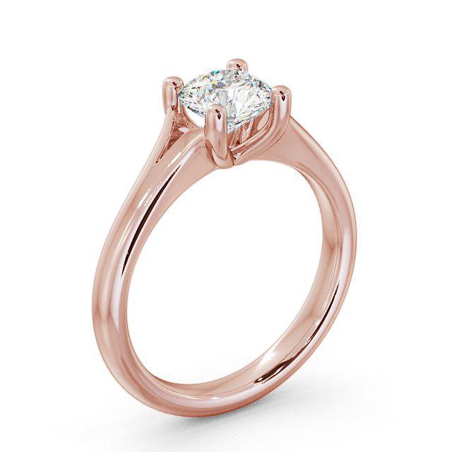 Round Diamond Engagement Ring 9K Rose Gold Solitaire - Malena ENRD7_RG_HAND