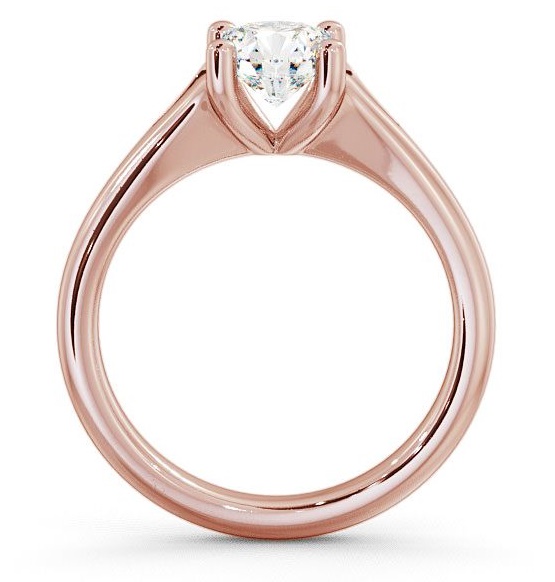 Round Diamond Split Band Engagement Ring 18K Rose Gold Solitaire ENRD7_RG_THUMB1