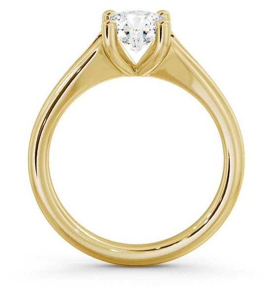 Round Diamond Split Band Engagement Ring 9K Yellow Gold Solitaire ENRD7_YG_THUMB1