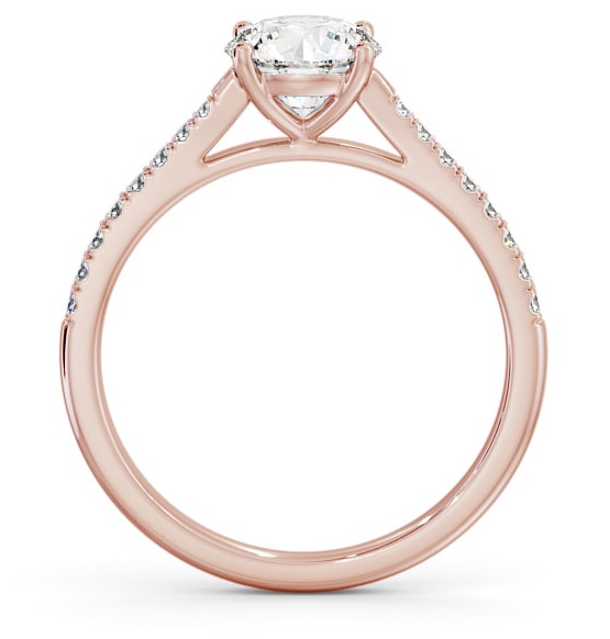 Round Diamond 4 Prong Engagement Ring 9K Rose Gold Solitaire ENRD90S_RG_THUMB1 