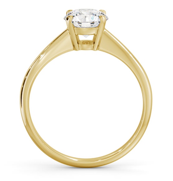 Round Diamond Classic Engagement Ring 9K Yellow Gold Solitaire ENRD91_YG_THUMB1