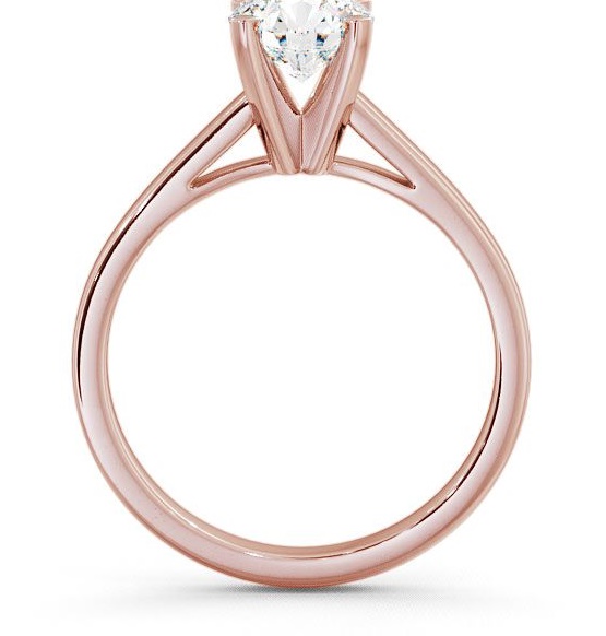 Round Diamond 4 Prong Engagement Ring 9K Rose Gold Solitaire ENRD9_RG_THUMB1 