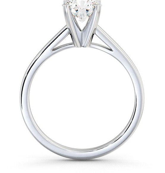Round Diamond 4 Prong Engagement Ring 18K White Gold Solitaire ENRD9_WG_THUMB1 