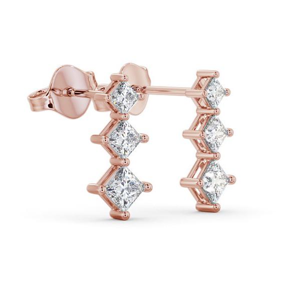 Journey Princess Diamond Trilogy Earrings 9K Rose Gold ERG103_RG_THUMB1 