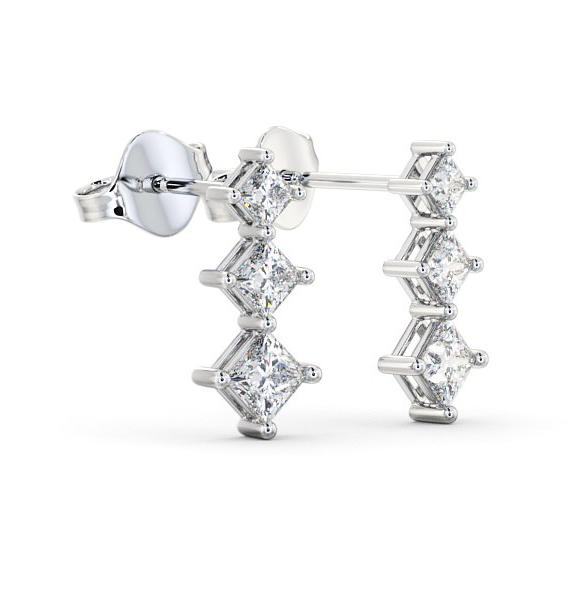 Journey Princess Diamond Trilogy Earrings 18K White Gold ERG103_WG_THUMB1 