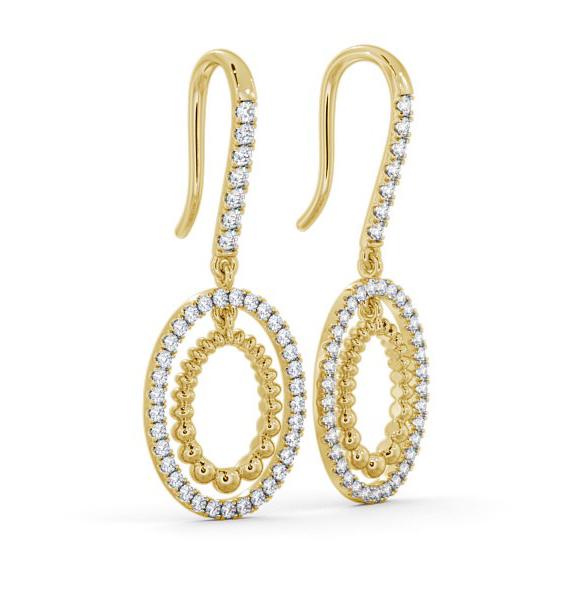 Drop Round Diamond 0.60ct Earrings 18K Yellow Gold ERG107_YG_THUMB1 