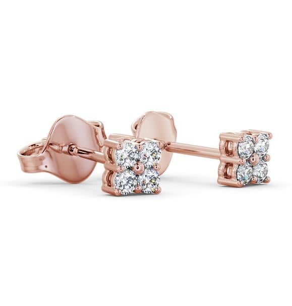 Cluster Round Diamond Earrings 18K Rose Gold ERG123_RG_THUMB1 