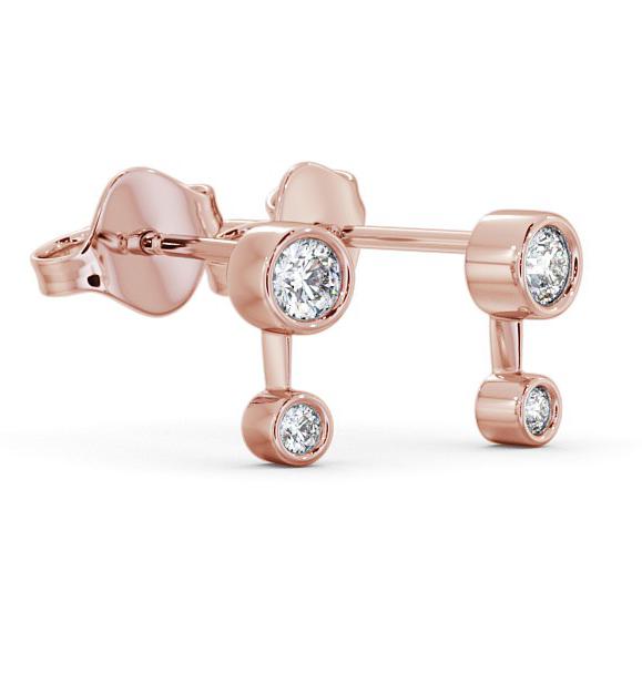 Drop Round Diamond Earrings 18K Rose Gold ERG138_RG_THUMB1 