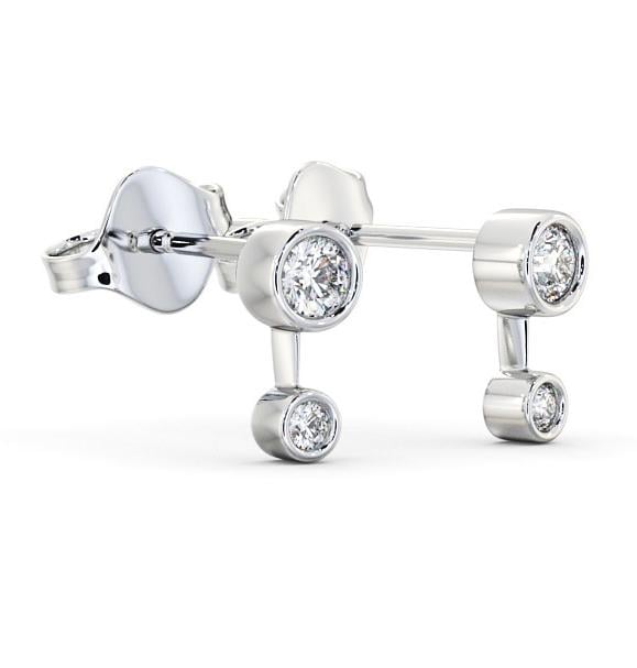 Drop Round Diamond Earrings 18K White Gold ERG138_WG_THUMB1 