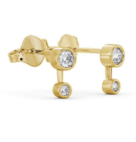 Drop Round Diamond Earrings 9K Yellow Gold ERG138_YG_THUMB1 