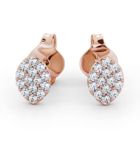 Marquise Style Round Diamond Earrings 18K Rose Gold ERG143_RG_THUMB1
