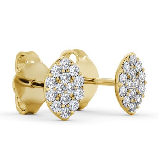 Marquise Style Round Diamond Earrings 9K Yellow Gold ERG143_YG_THUMB1 