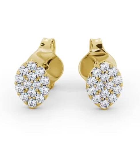 Marquise Style Round Diamond Earrings 9K Yellow Gold ERG143_YG_THUMB2 