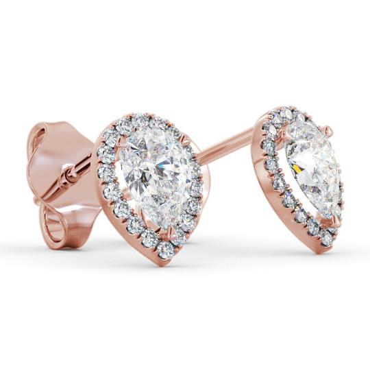 Halo Pear Diamond Earrings 9K Rose Gold ERG147_RG_THUMB1 