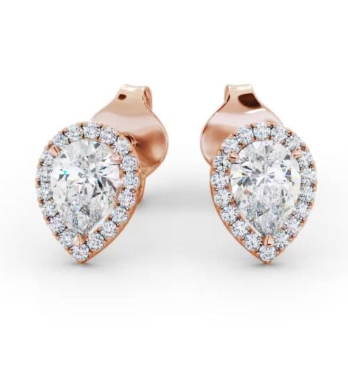 Halo Pear Diamond Earrings 18K Rose Gold ERG147_RG_THUMB1