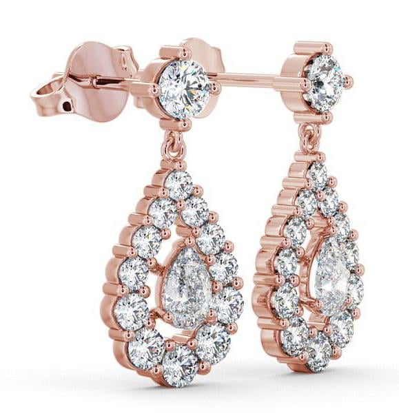 Drop Pear Diamond Glamorous Earrings 18K Rose Gold ERG18_RG_THUMB1 