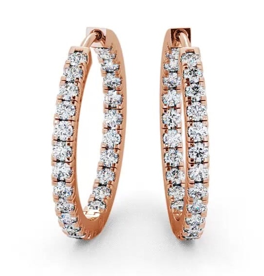 Hoop Round Diamond Earrings 18K Rose Gold ERG25_RG_thumb1.jpg