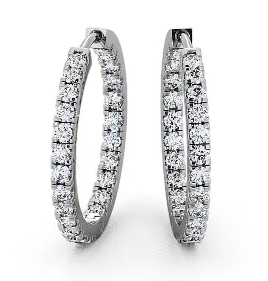 Hoop Round Diamond Earrings 9K White Gold ERG25_WG_thumb2.jpg 